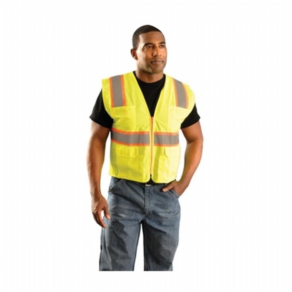 Mka Classic Mesh Two-Tone Surveyor Vest - Yellow, Medium MK1611028